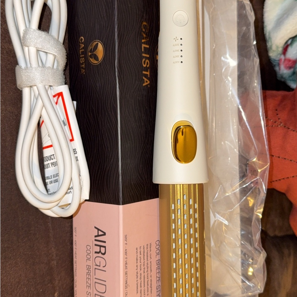 Calista AirGlide Cool Breeze Styler - White and Gold
